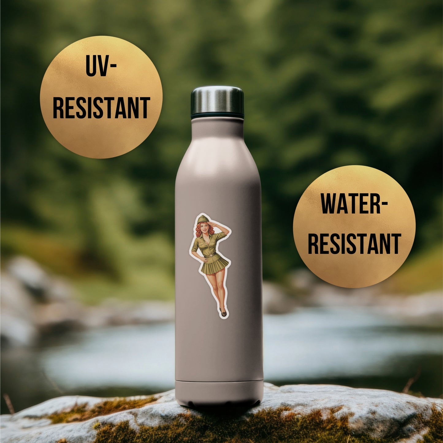 XL Vintage Pin-Up Sticker Sheet (28 Retro Bombshells)